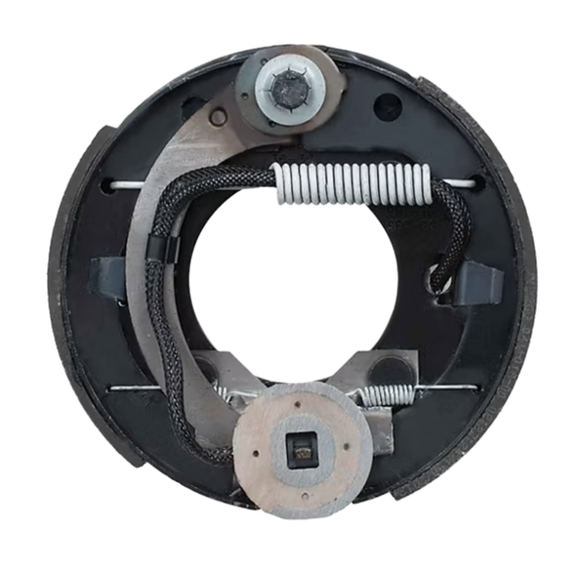 DEXTER 2,200 lb Trailer Brake Assembly - 7 in. x 1-1/4 in. - Left Hand (Driver Side) - 4-Bolt Mount - Manual Adjust