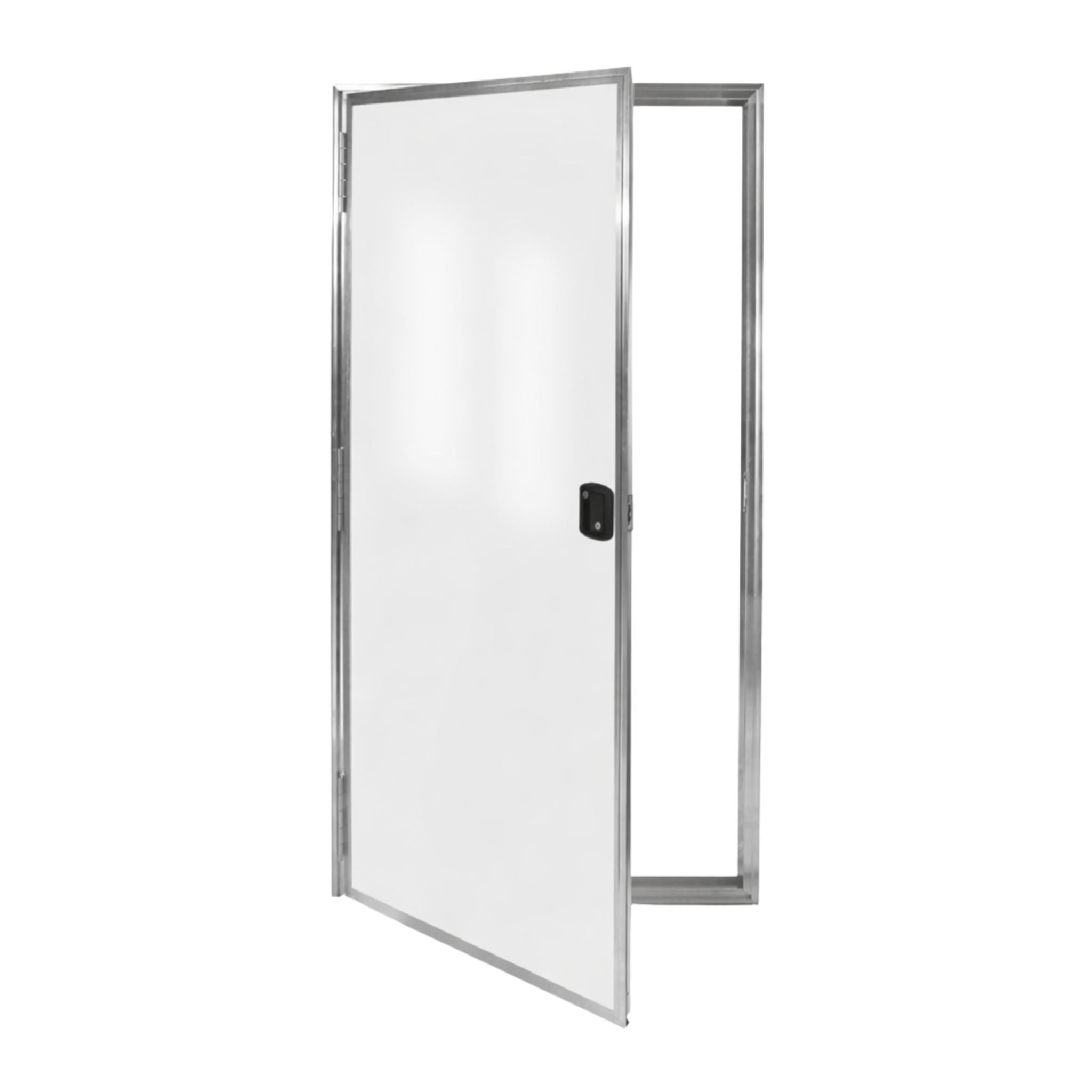 Cargo Trailer Side Door Assembly with Frame & RV Flush Lock - 32" X 66" - White