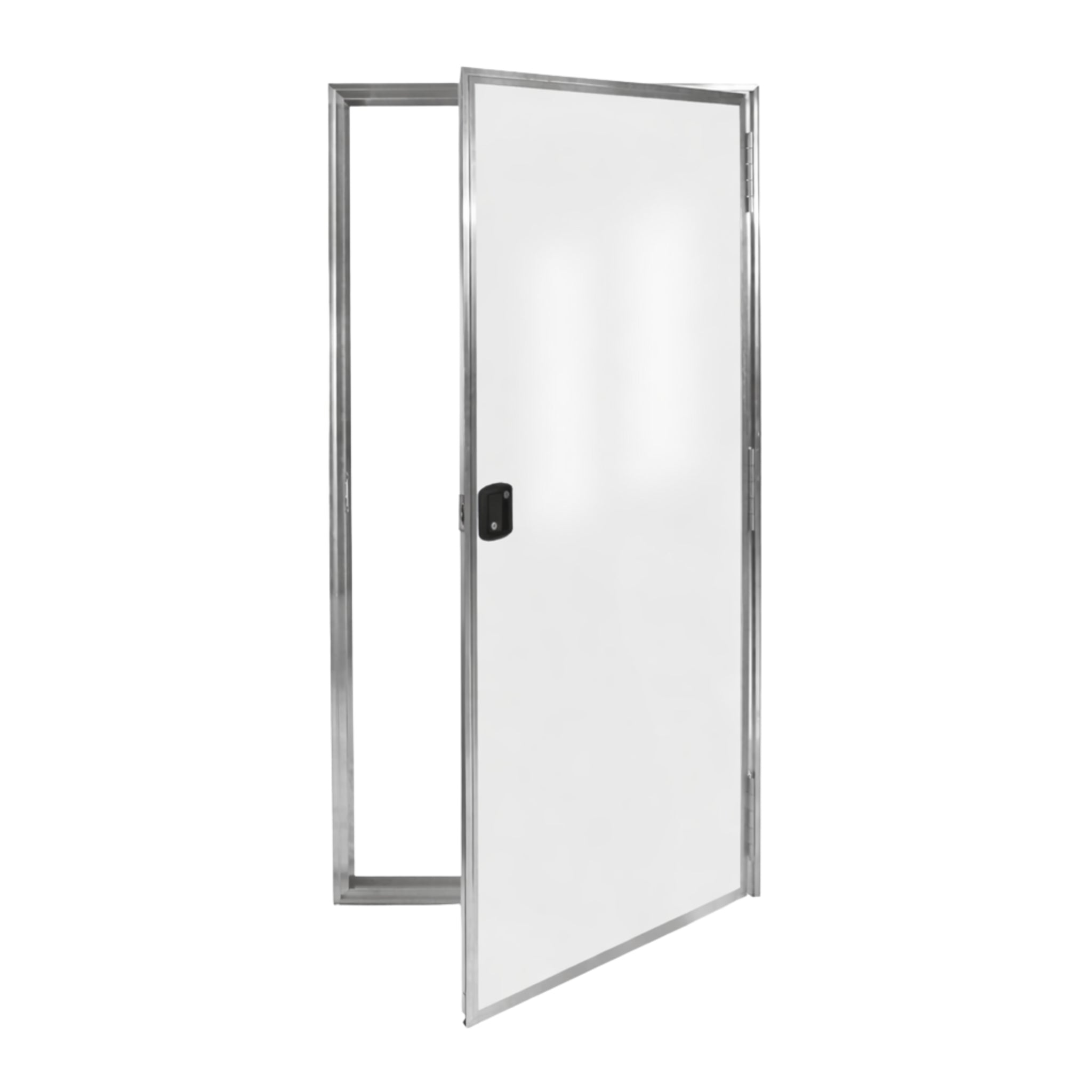 Cargo Trailer Side Door Assembly with Frame & RV Flush Lock - 32" X 66" - White