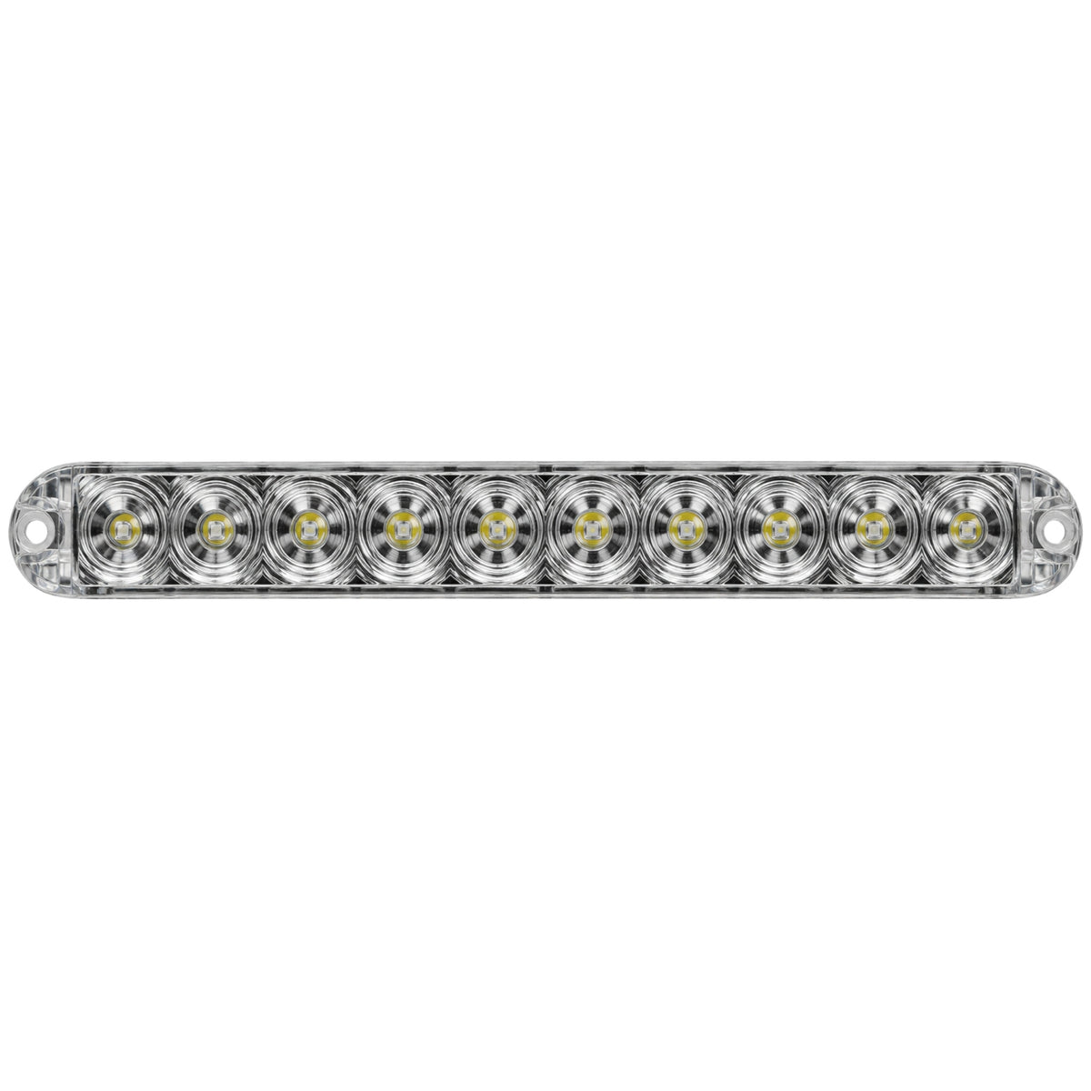 LED Trailer Tail Light - Stop, Tail, Turn - 11 Diode - Clear Lens - 15 in. (J-535-RC)