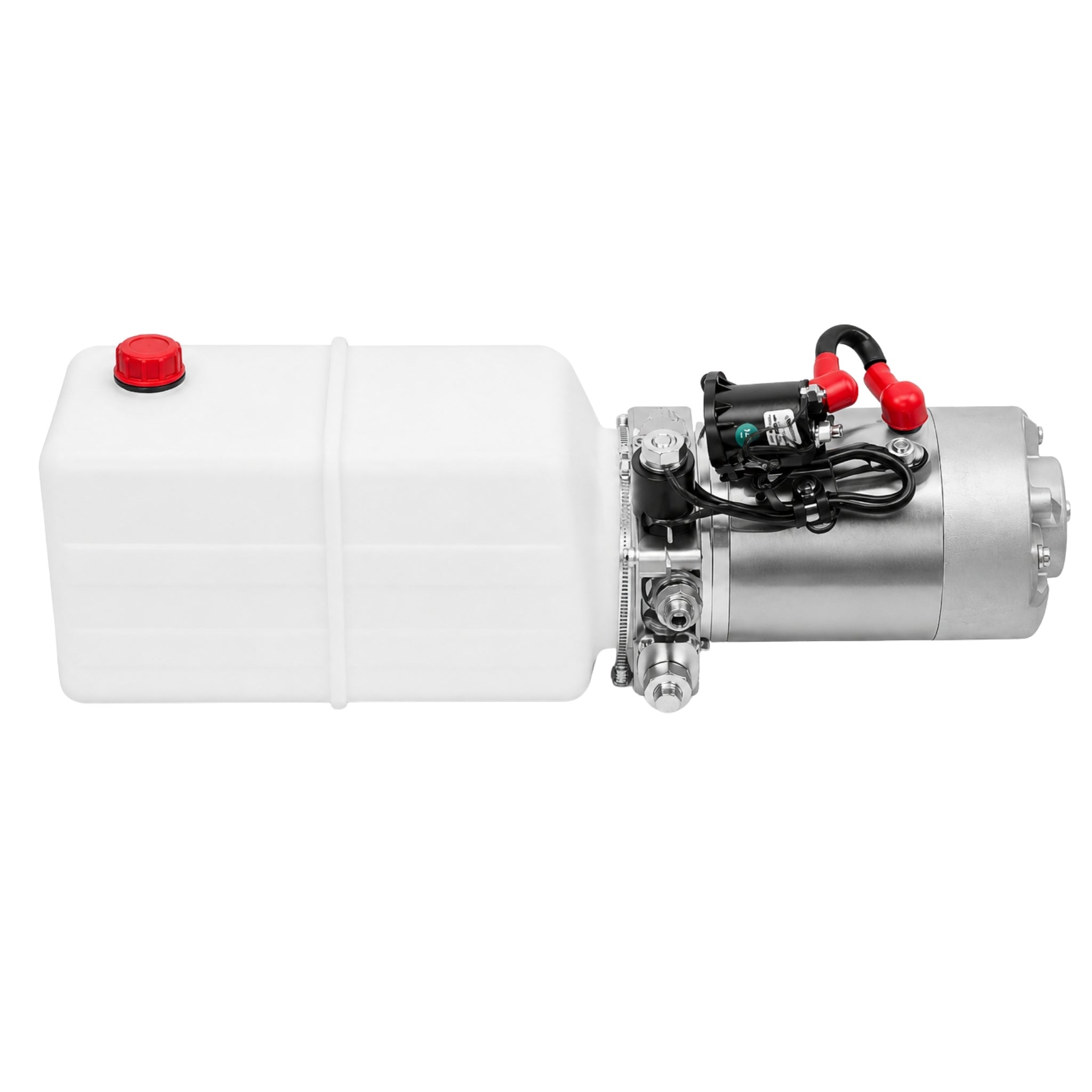 Hydraulic Power Unit with Remote - 6 Quart Double Acting Hydraulic Pump DC 12V Power Unit for Dump Trailer Lift System