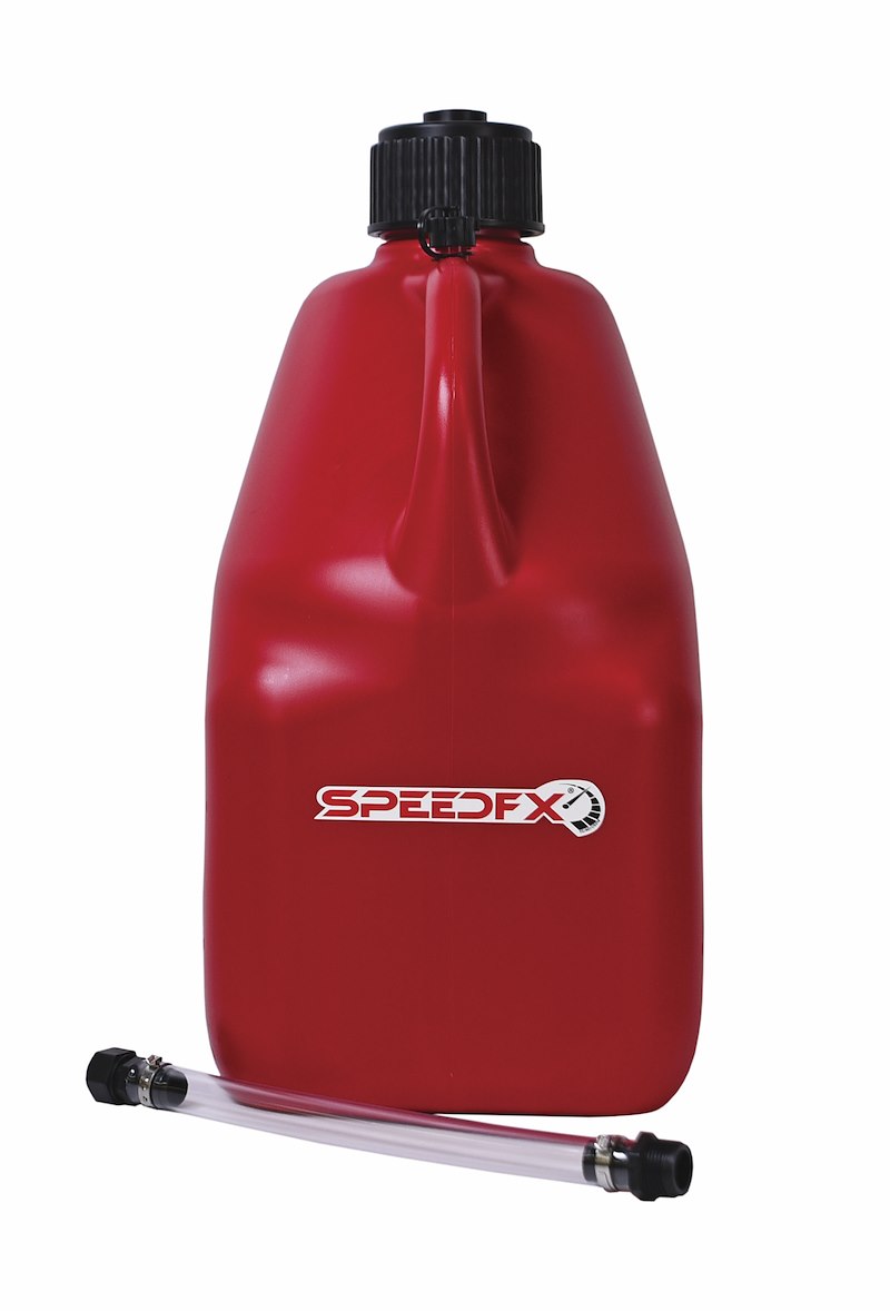 SPEEDFX Fuel Jug - 5 Gallon Capacity W/ Filler Hose & Cap