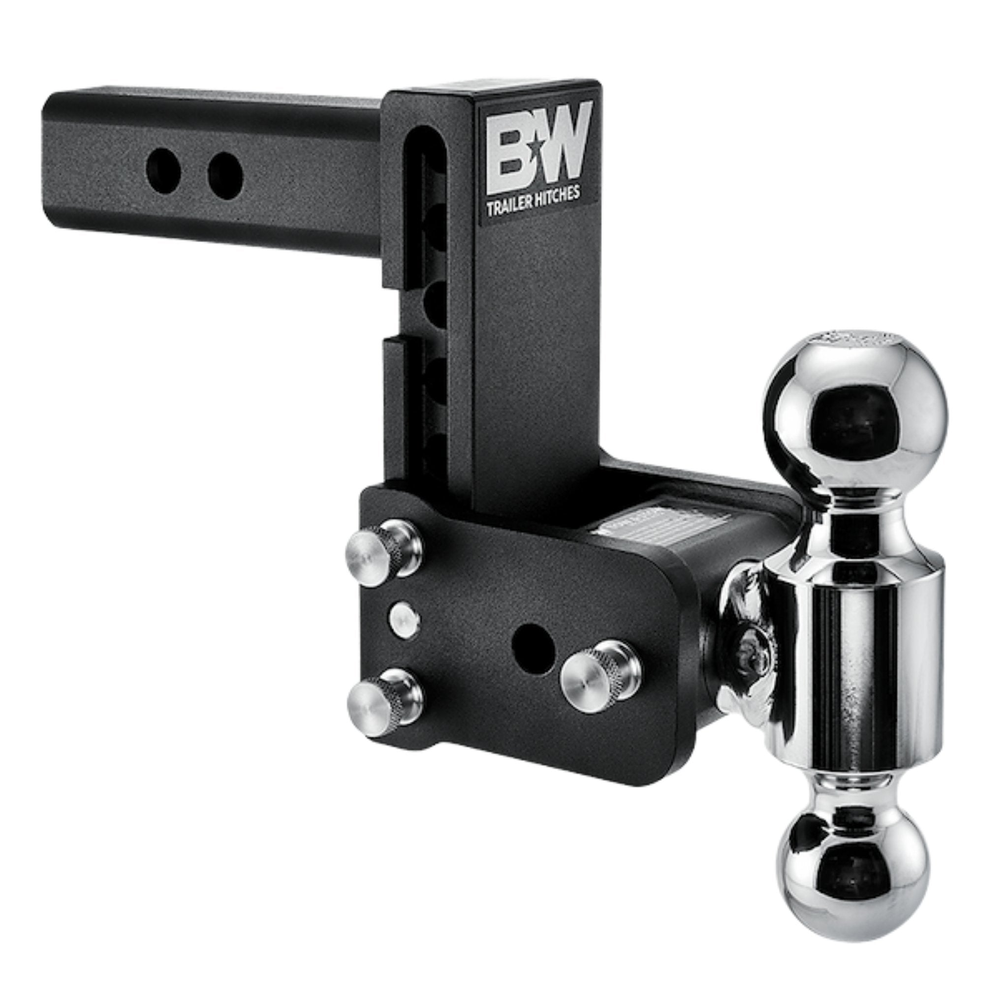 B&W Tow & Stow Dual-Ball Mount - 2 in. Shank - 5 in. Drop - 10,000 lb - Black - 2 in. / 2-5/16 in. Ball