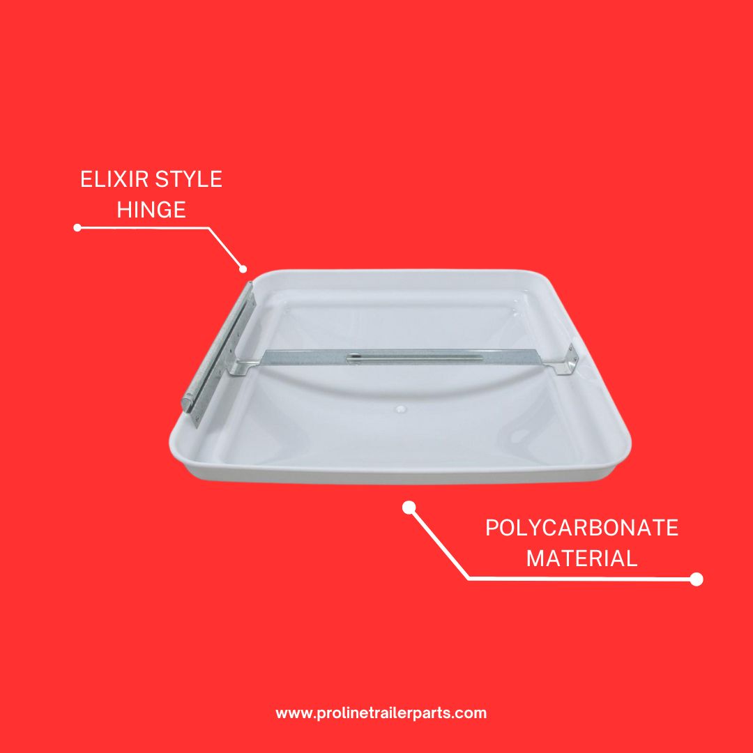 PRO-LINE TRAILERS Unbreakable Trailer Roof Vent Lid - 14" X 14"