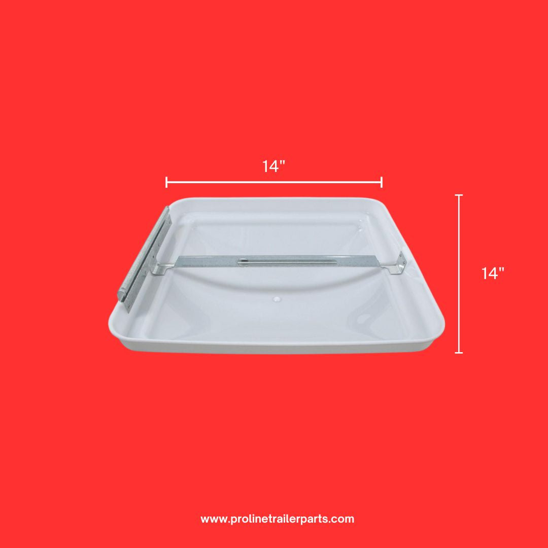 PRO-LINE TRAILERS Unbreakable Trailer Roof Vent Lid - 14" X 14"
