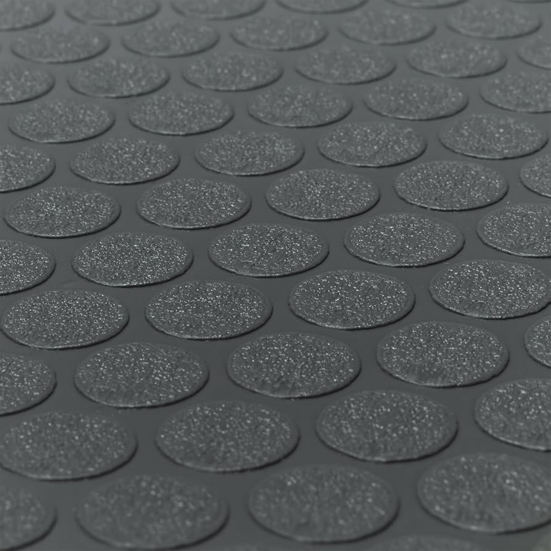 rubber tread plate trailer flooring Coin Rubber Trailer Flooring Thermoplastic Polyolefin - Black
