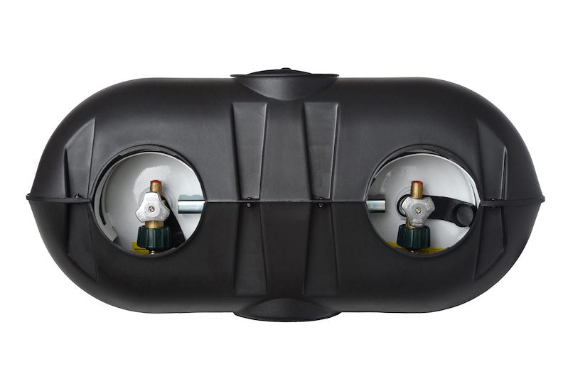 Dual Propane Tank Cover w/ Regulator Access Port - 14" (W) X 29" (L) X 19" (H)