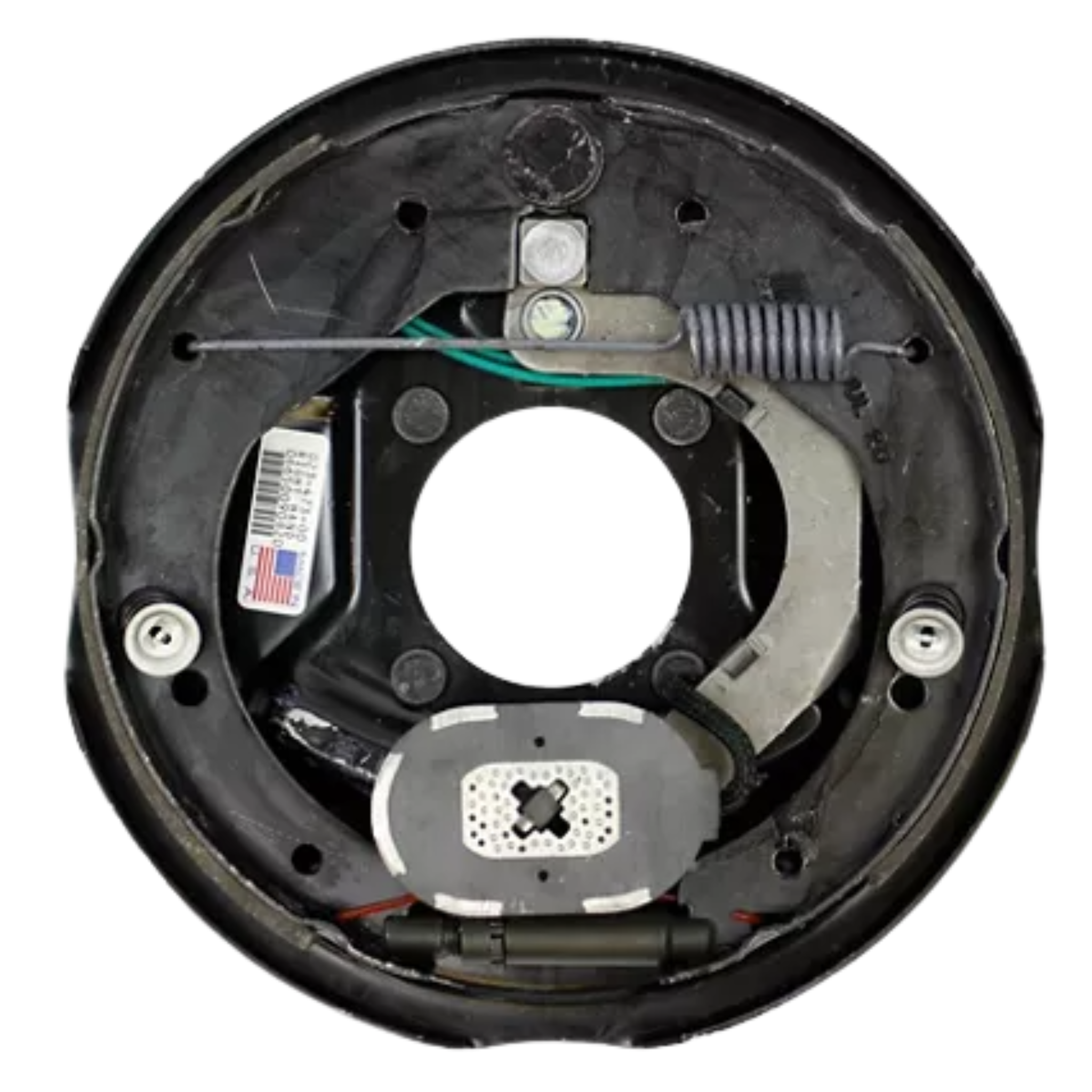 DEXTER 3,000 lb Trailer Brake Assembly - 10 in. x 1-1/2 in. - Right Hand (Passenger Side) - 4-Bolt Mount - Manual Adjust