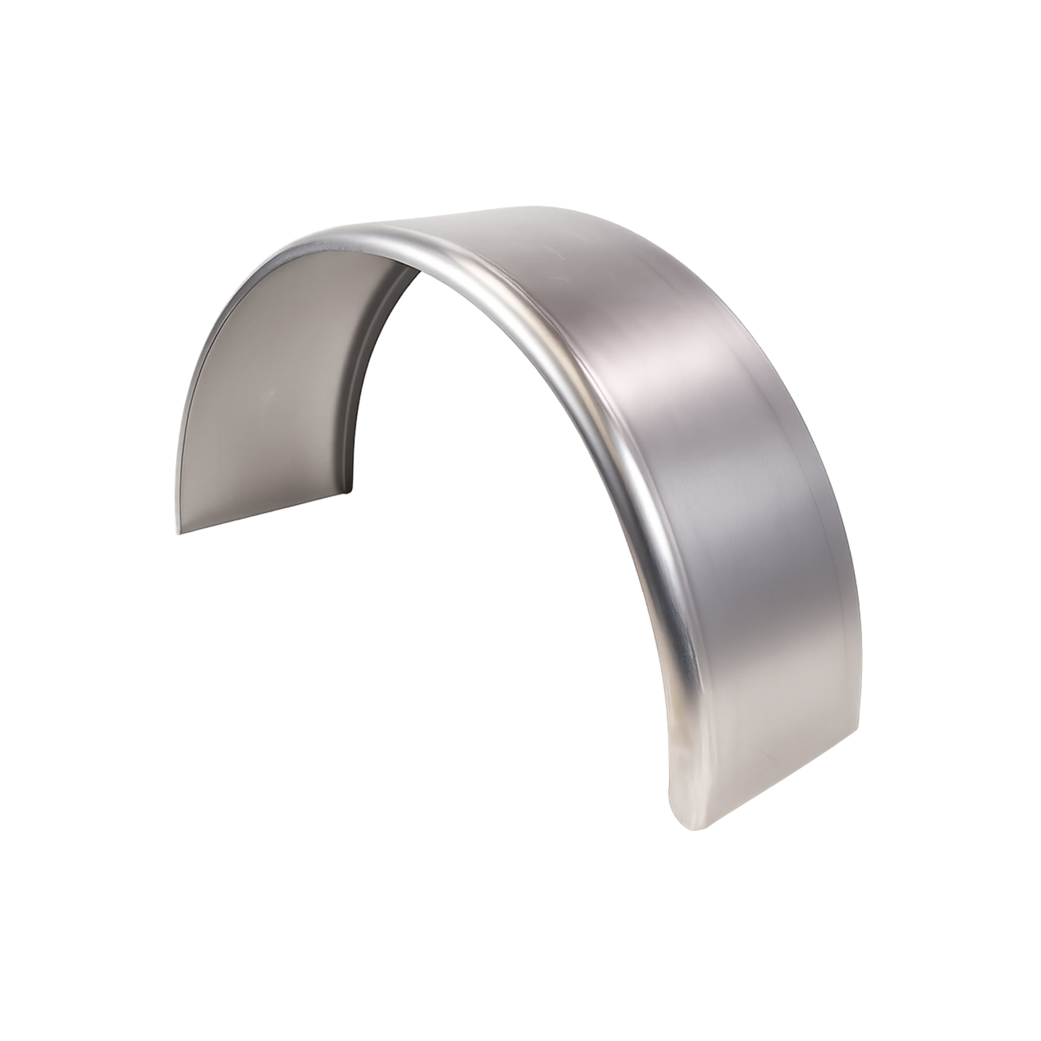 Single Axle Trailer Fender Smooth Aluminum Round Fender - 10" (W) X 34" (L) X 18" (H)