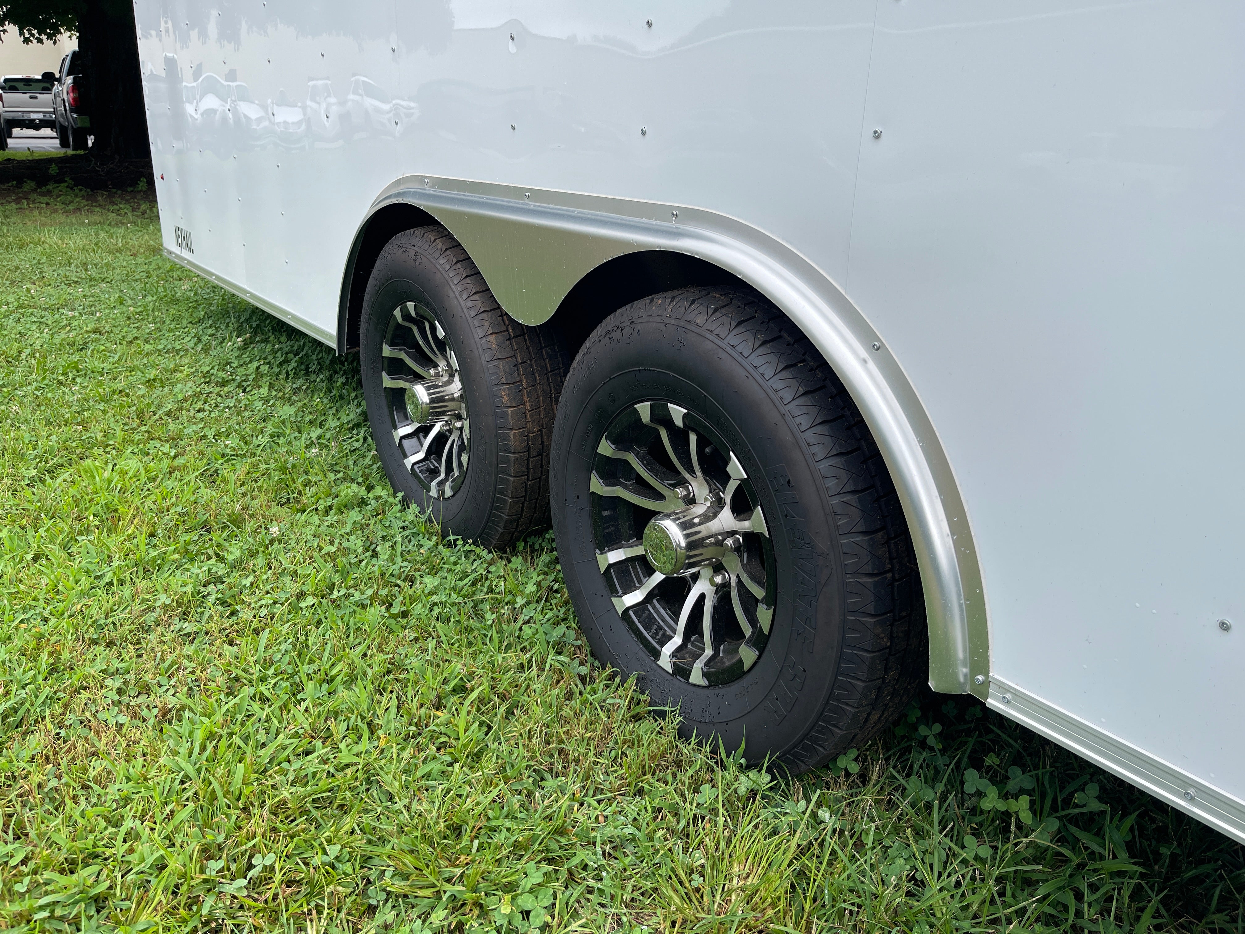 NEXHAUL Tandem Axle Smooth Aluminum Teardrop Fender Flare - 1-3/16" X 72" - Universal Fit