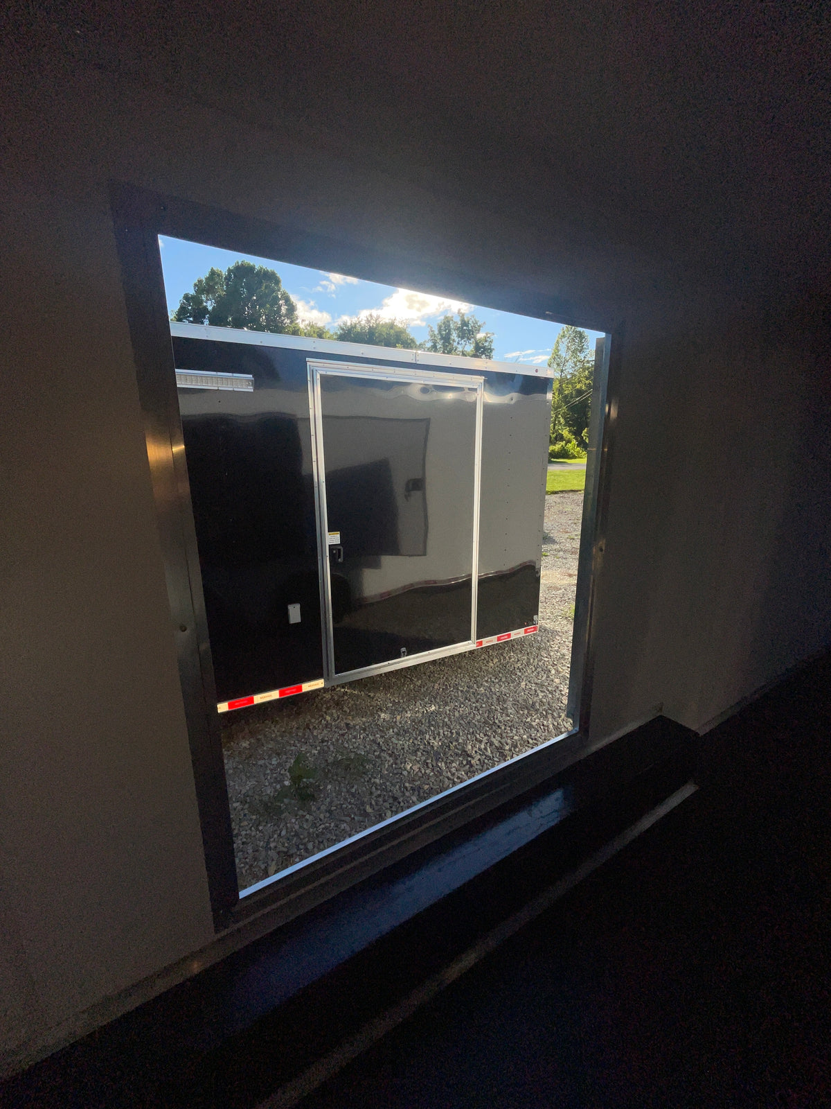 Race/Enclosed Trailer Car Hauler Escape Door W/ Frame - 48