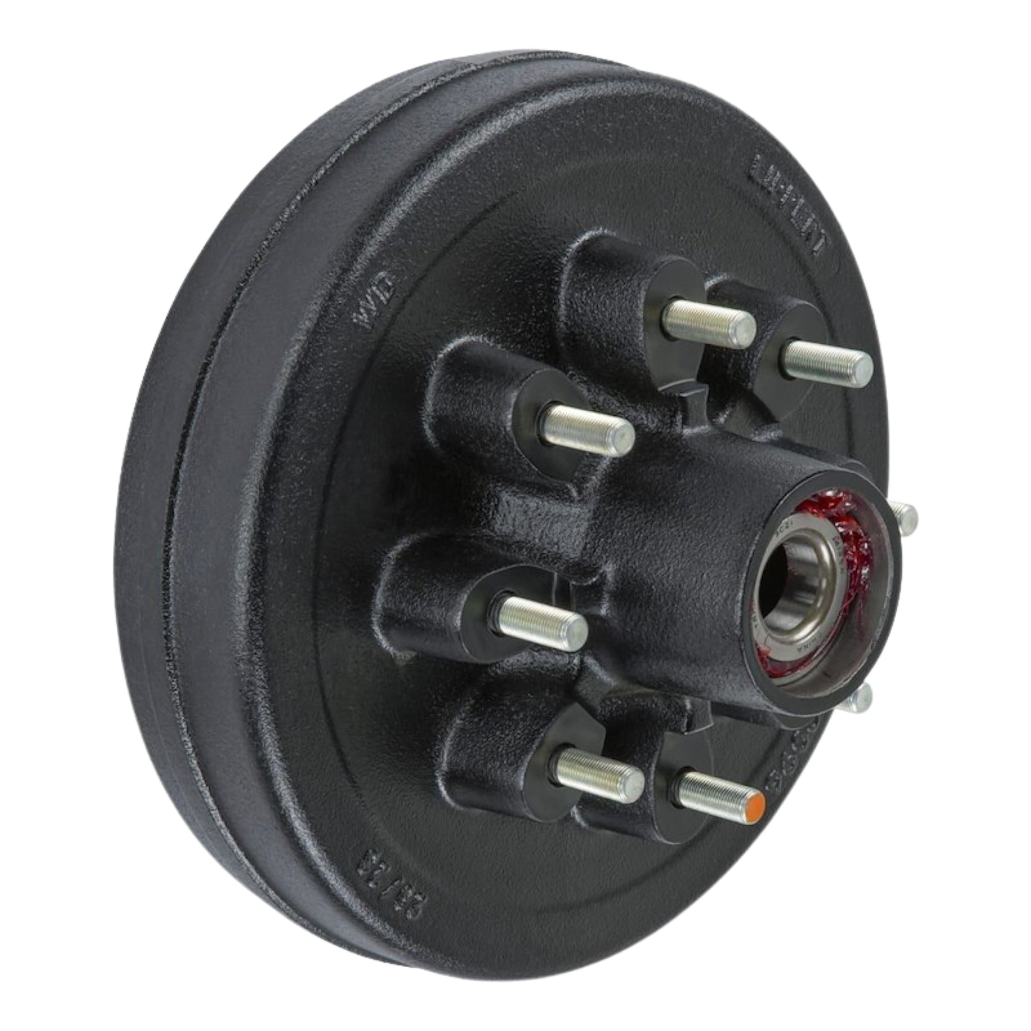 LIPPERT Trailer Hub/Drum Assembly for 7,000 lb Axle - 12" - 8 on 6-1/2" - 1/2 in. Studs - Pre-Greased