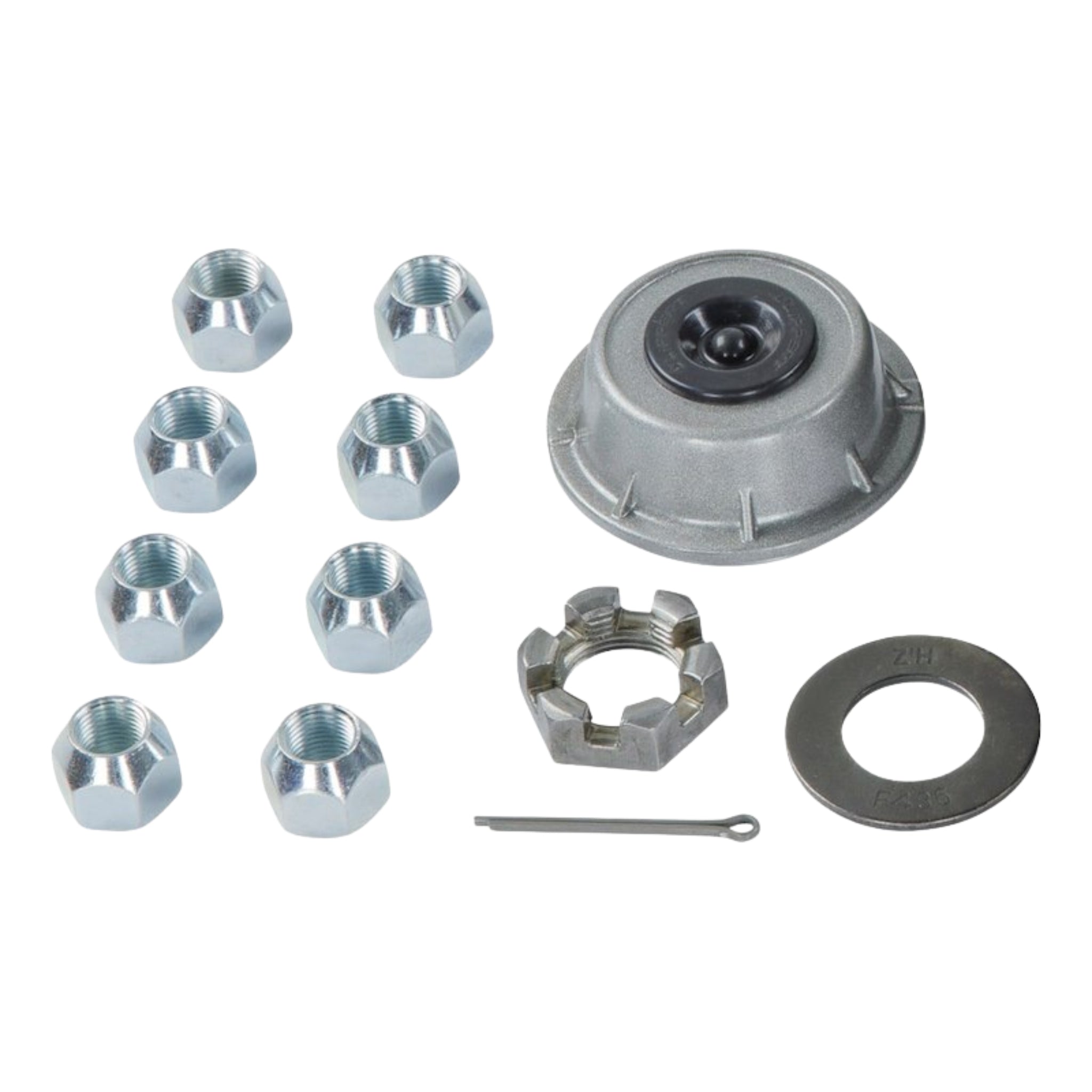 LIPPERT Trailer Hub/Drum Assembly for 7,000 lb Axle - 12" - 8 on 6-1/2" - 9/16 in. Studs - Pre-Greased