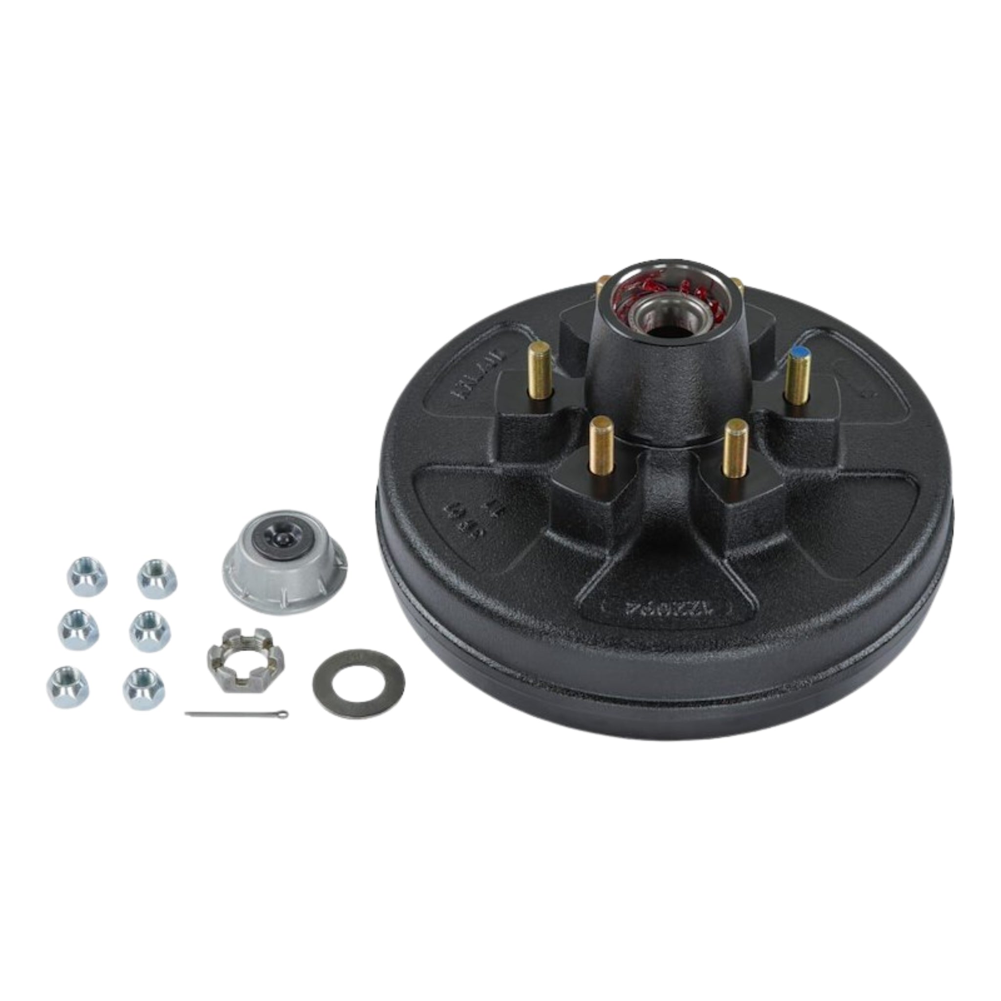 LIPPERT Trailer Hub/Drum Assembly for 6,000 lb Axle - 12" - 6 on 5-1/2" - 1/2 in. Studs - Pre-Greased