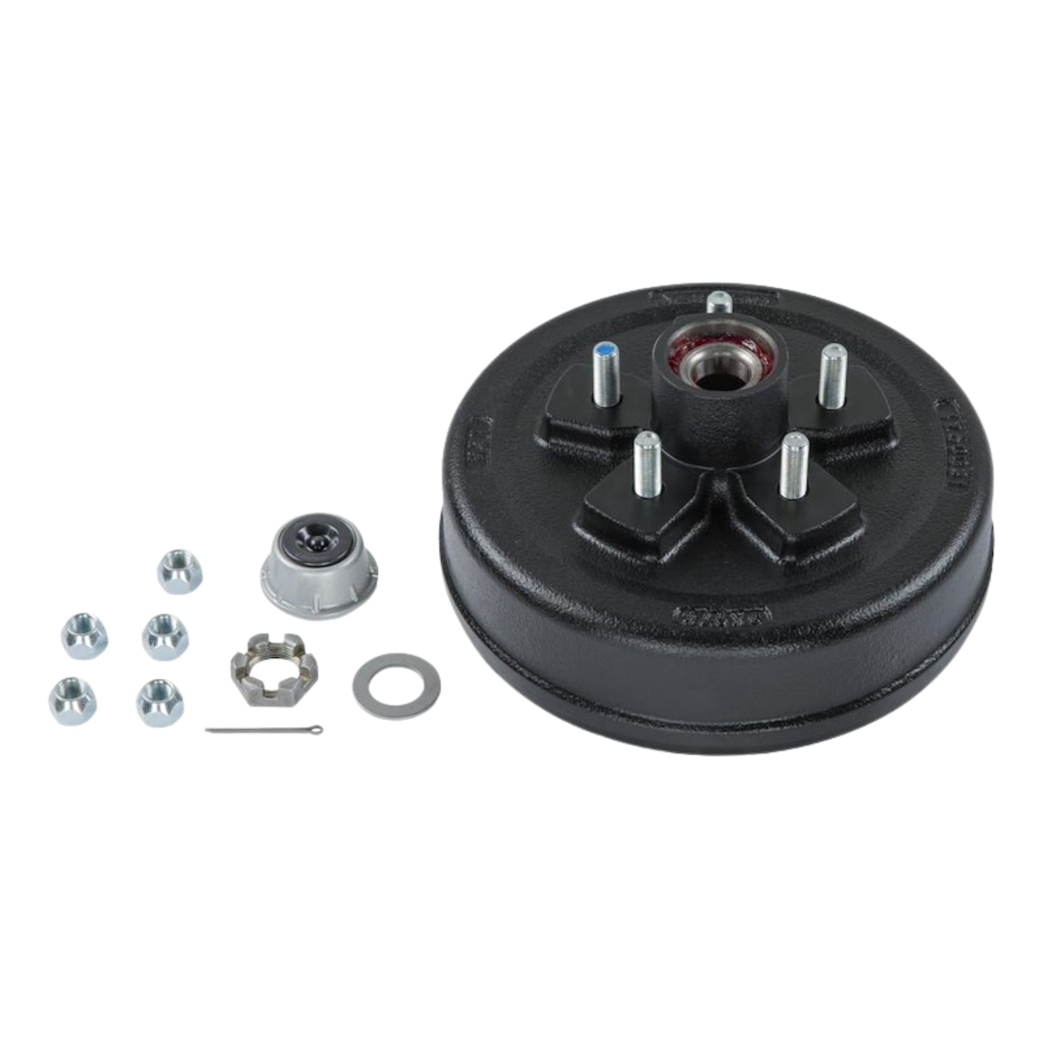 LIPPERT Trailer Hub/Drum Assembly for 3,500 lb Axle - 10" - 5 on 4-1/2" - 1/2 in. Studs - Pre-Greased