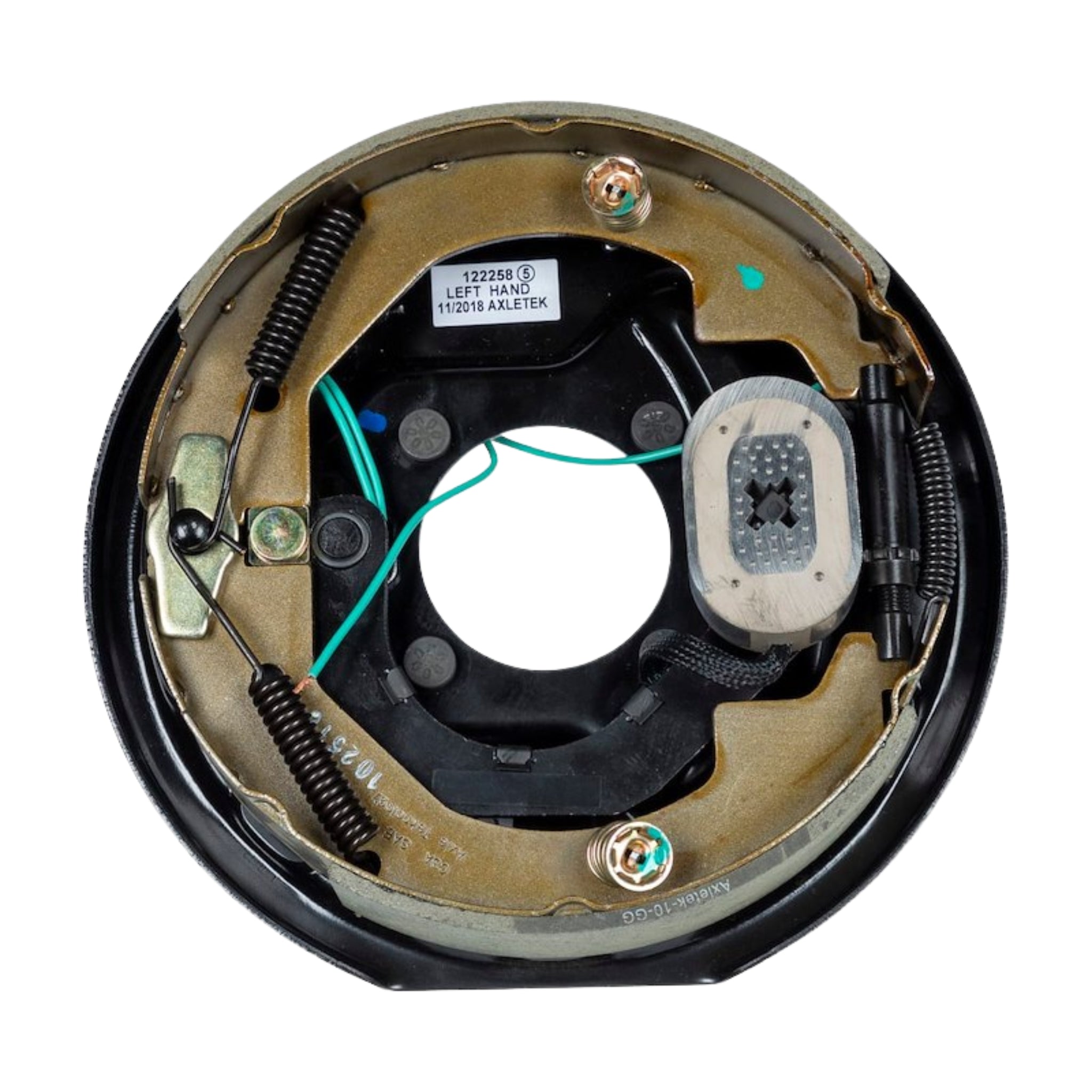 LIPPERT 3,500 lb Trailer Brake Assembly - 10 in. X 2-1/4 in. - Left Hand (Driver Side) - Manual Adjust