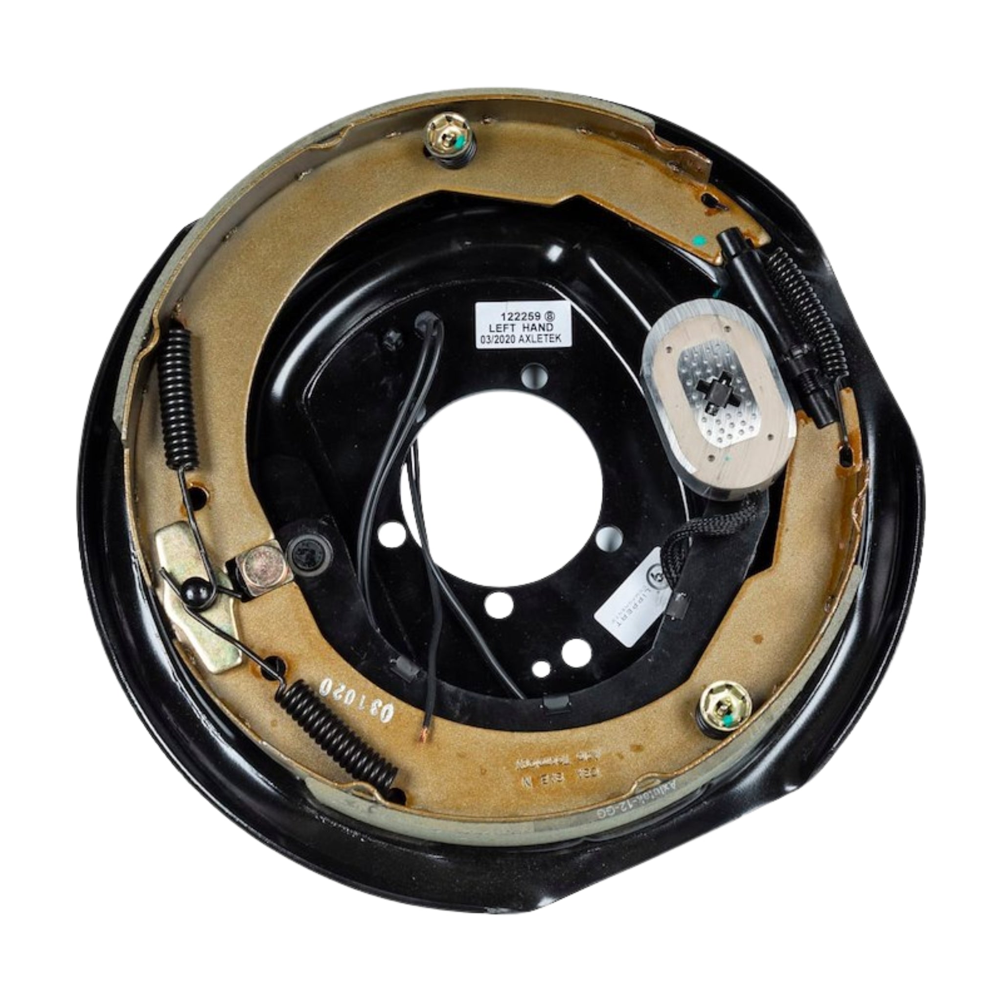 LIPPERT 5,200 - 7,000 lb Trailer Brake Assembly - 12 in. X 2 in. - Left Hand (Driver Side) - Manual Adjust