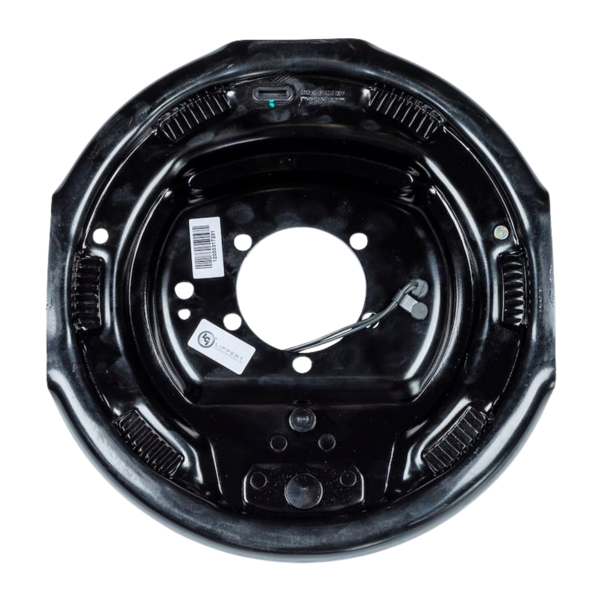 LIPPERT 5,200 - 7,000 lb Trailer Brake Assembly - 12 in. X 2 in. - Left Hand (Driver Side) - Manual Adjust