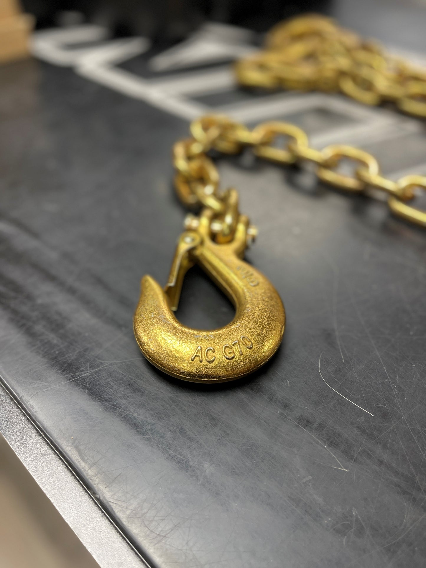 3/8" GOLD TRAILER SAFETY CHAINS