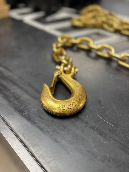 3/8" GOLD TRAILER SAFETY CHAINS