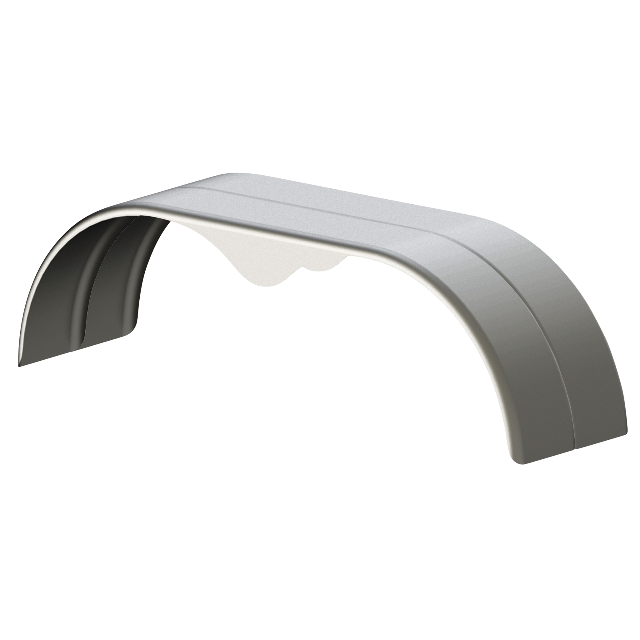 NEXHAUL Tandem Axle Smooth Aluminum Teardrop Fender - 9" X 72" - Universal Fit