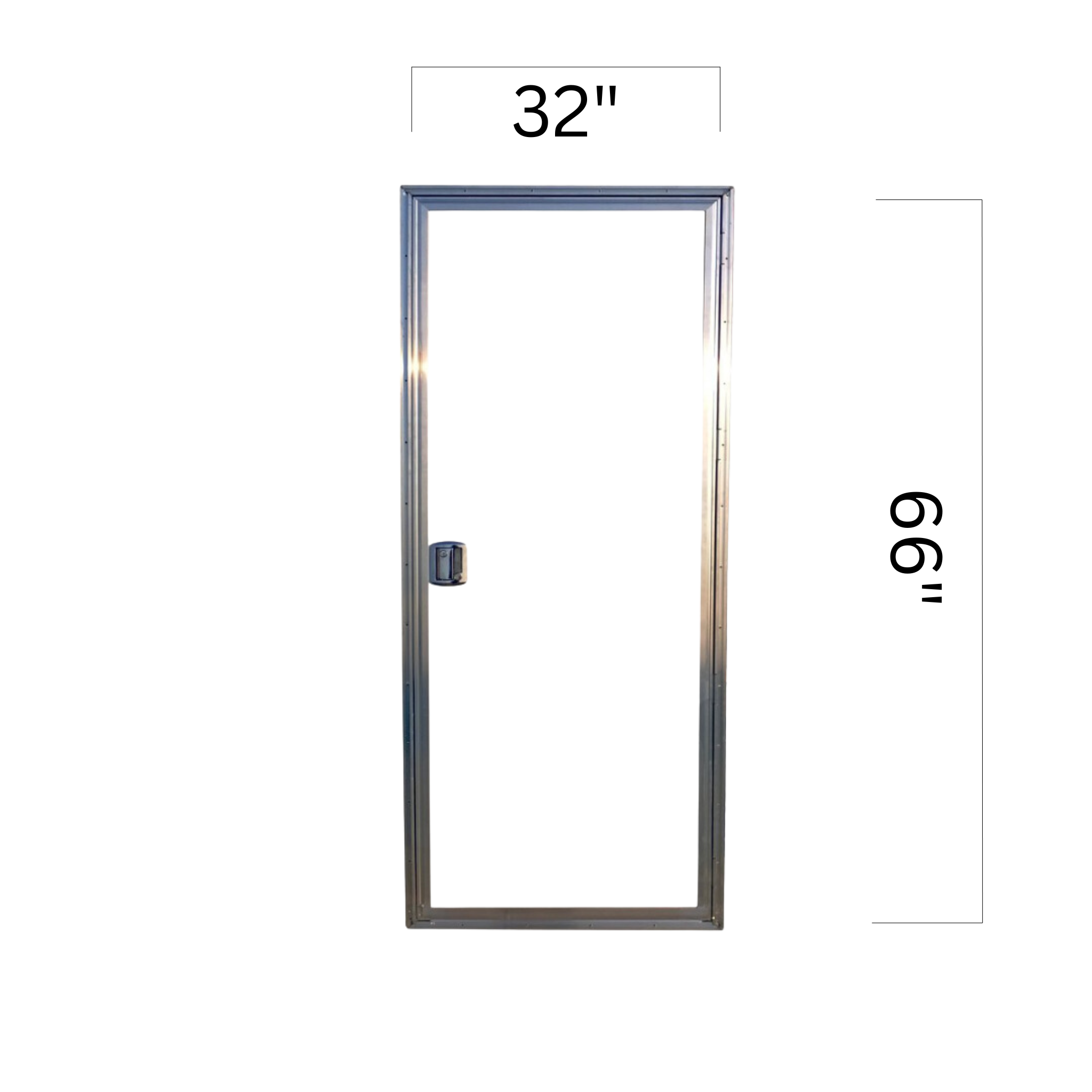Cargo Trailer Side Door Assembly W/ Frame - 32" X 66"