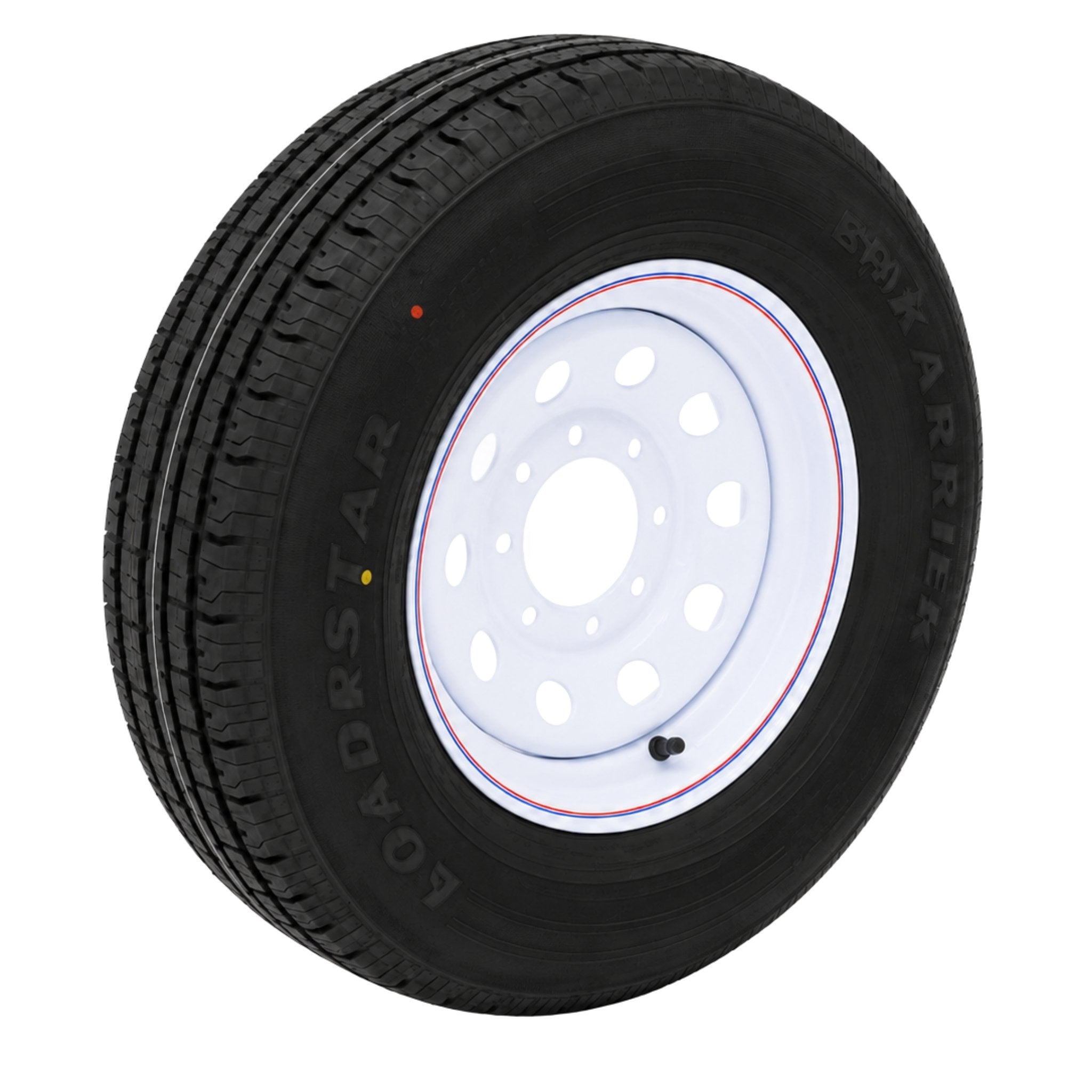 KENDA Loadstar 16" 10 Ply Radial Trailer Wheel & Tire - St 235/80R16 8-6.5" Lug - White
