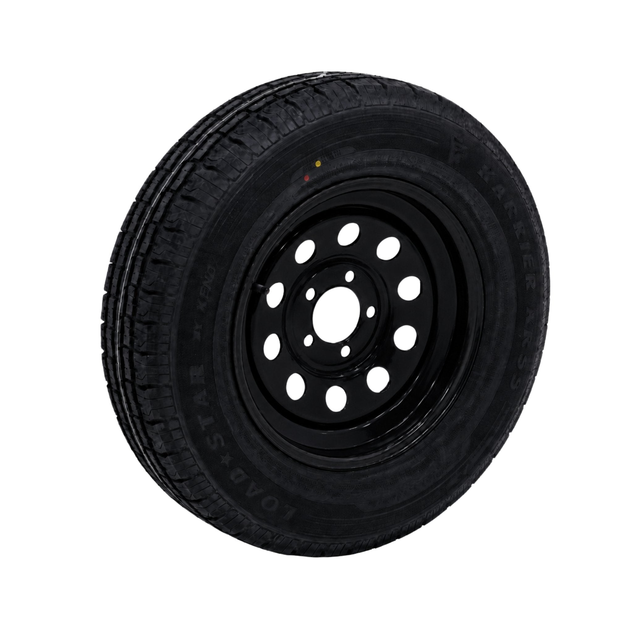 KENDA Loadstar 15" 6 Ply Radial Trailer Wheel & Tire - St 205/75R15 5-4.5" Lug - Black
