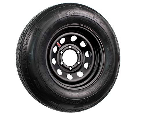 16" 14 Ply Radial Trailer Wheel & Tire - St 235/80R16 8-6.5" Lug (Black Steel)