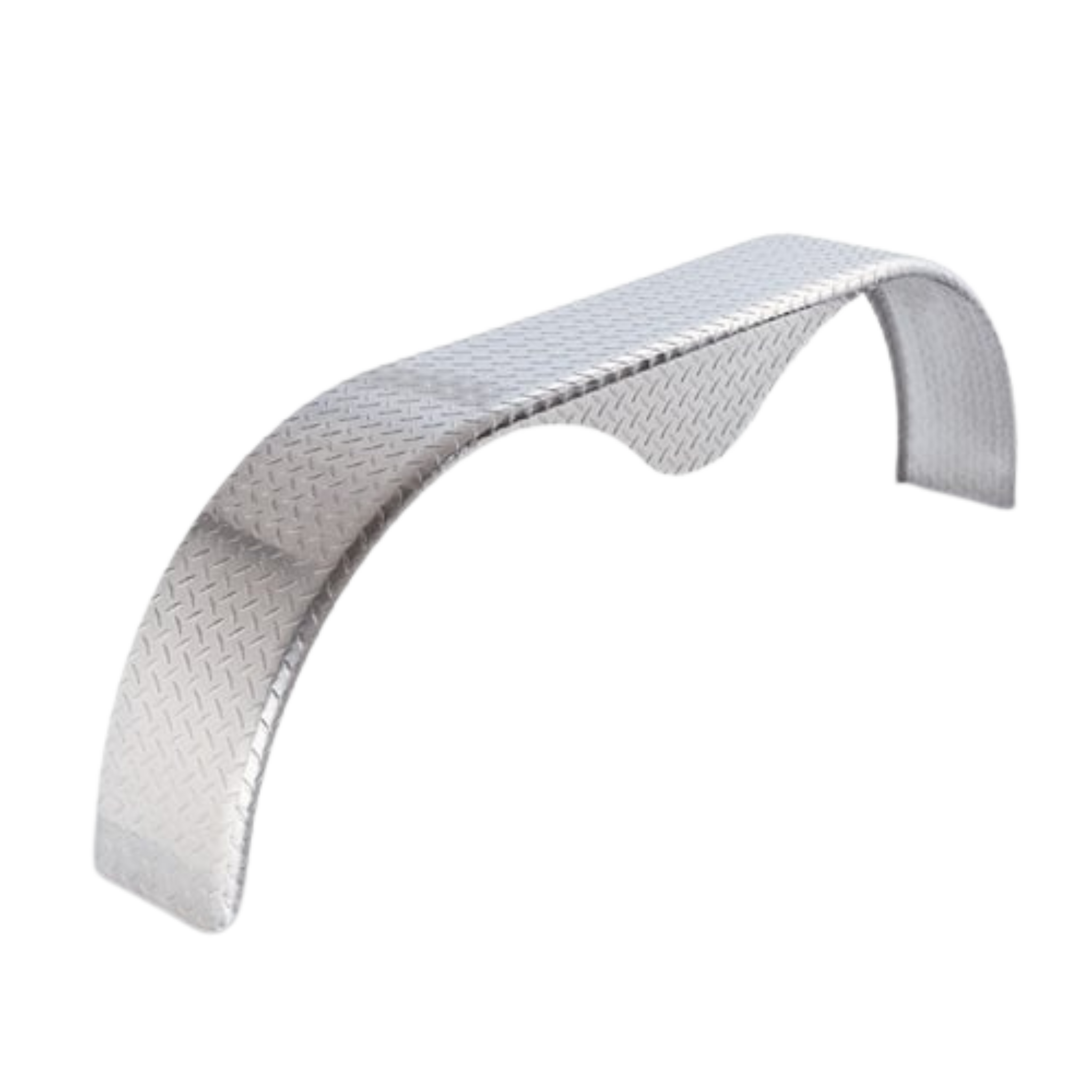 NEXHAUL Tandem Axle Diamond Plate ATP Aluminum Teardrop Fender - 9" X 72" - Universal Fit