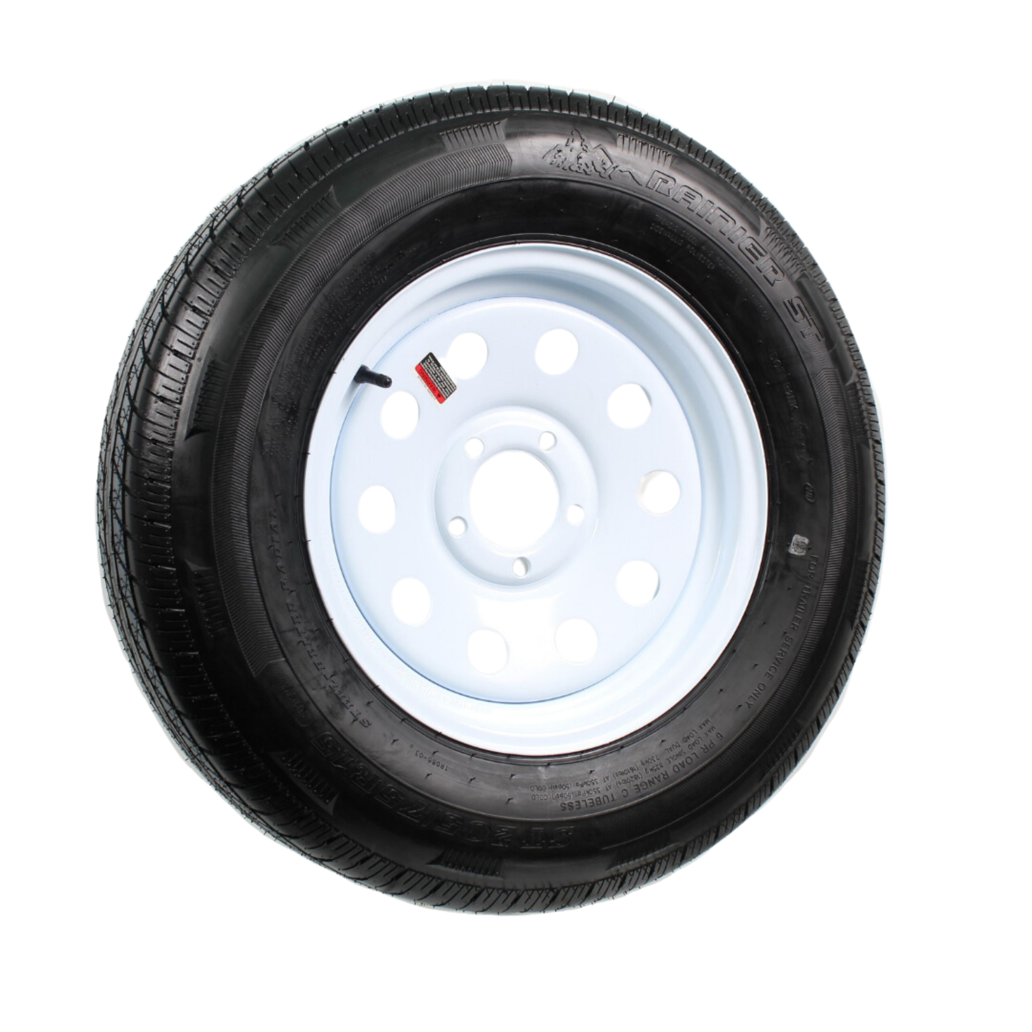 15" 6 Ply Radial Trailer Wheel & Tire - St 205/75R15 5-4.5" Lug