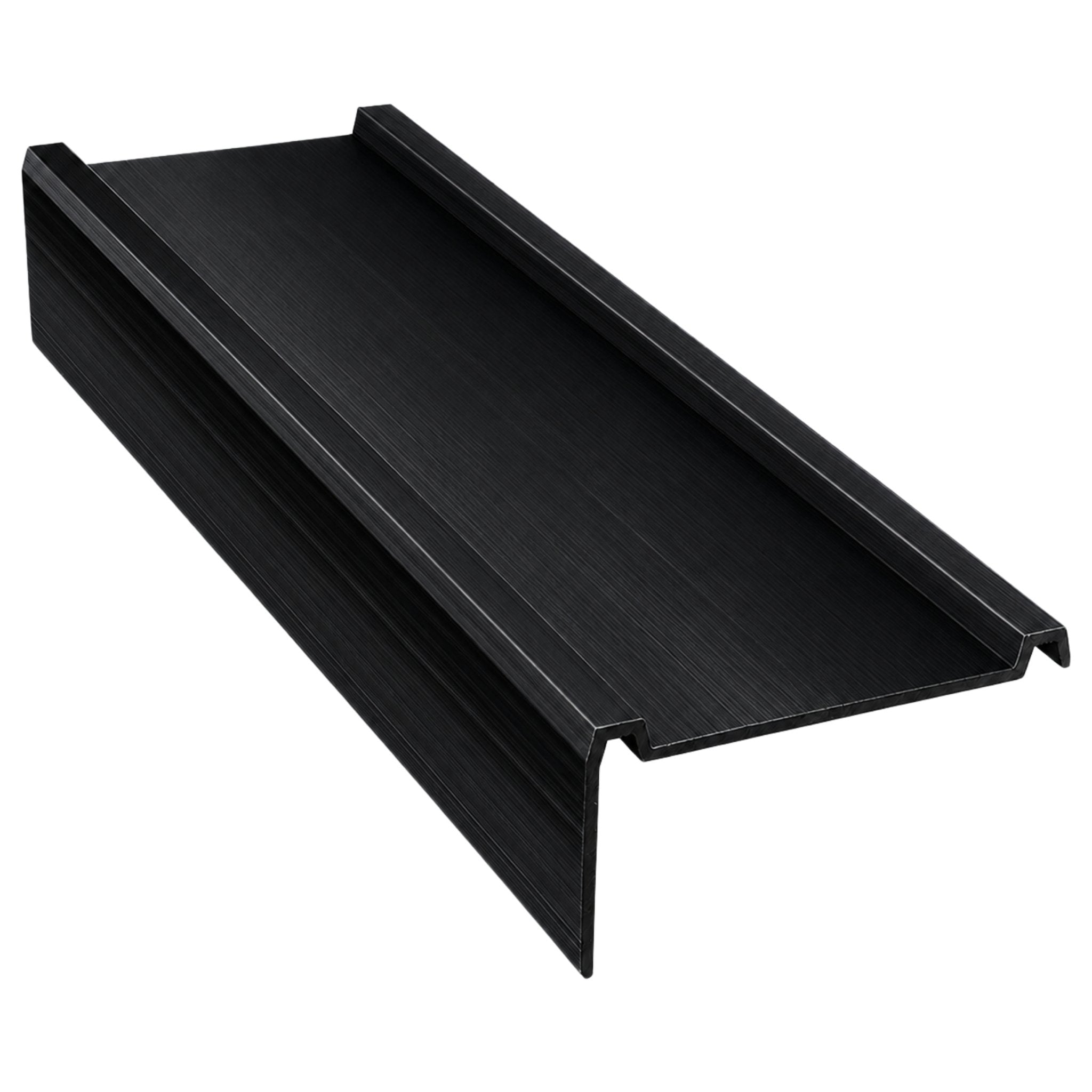 Roof Rail Trim for Enclosed Trailers - Raised Finish - 3 in. x 96 in. - Black