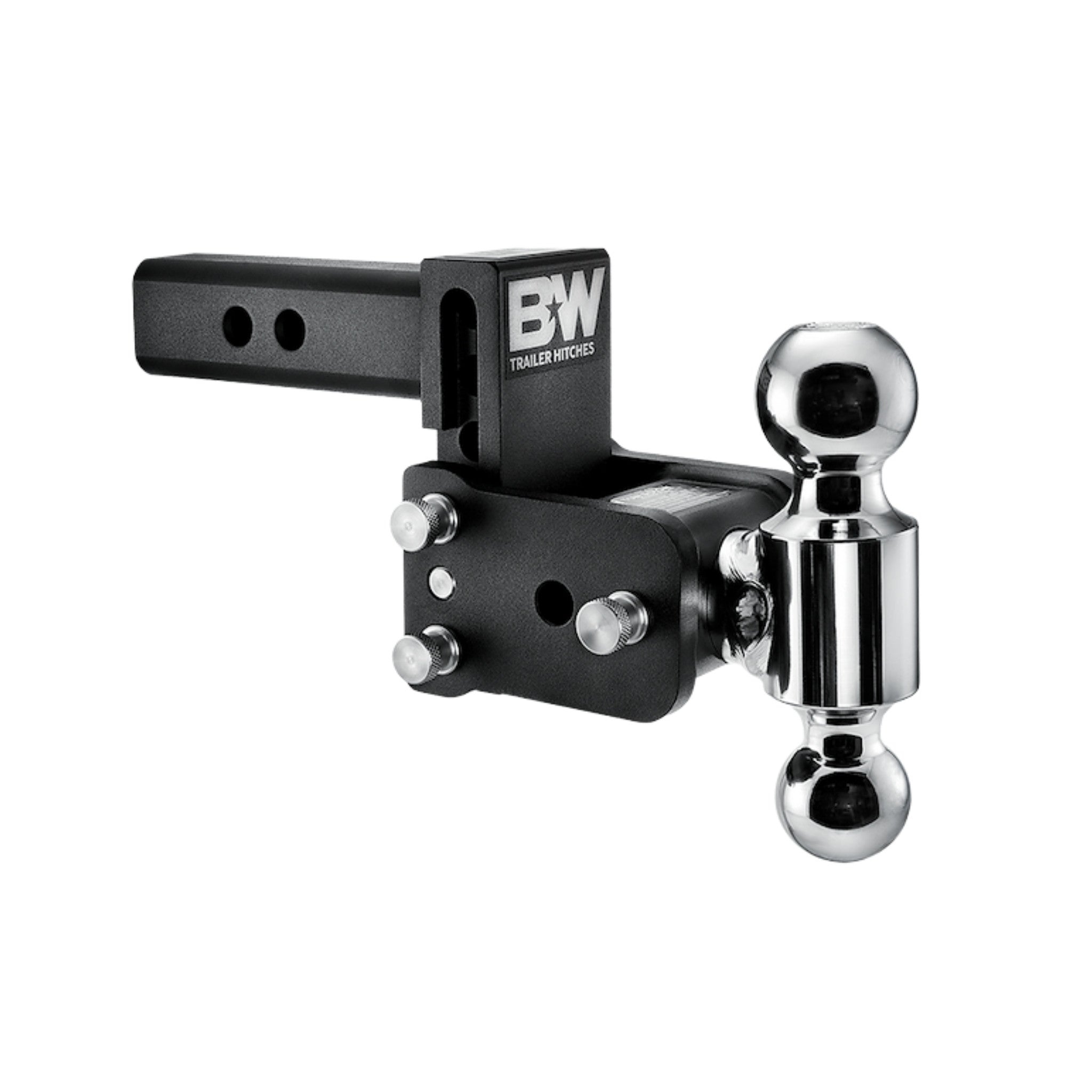 B&W Tow & Stow 2-Ball Mount - 2" Hitch - 3" Drop, 3-1/2" Rise - 10K - Black