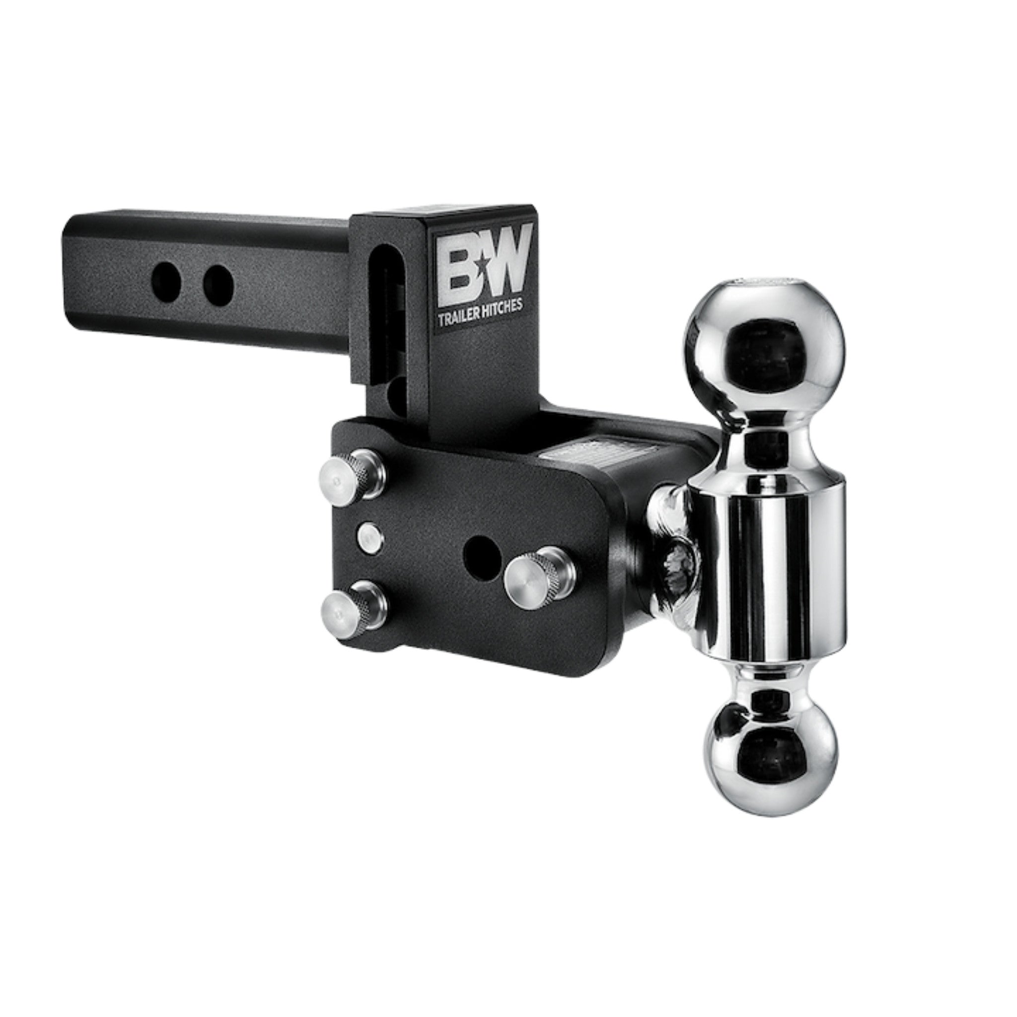 B&W Tow & Stow Dual-Ball Mount - 2 in. Shank - 3 in. Drop - 10,000 lb - Black - 2 in. / 2-5/16 in. Ball