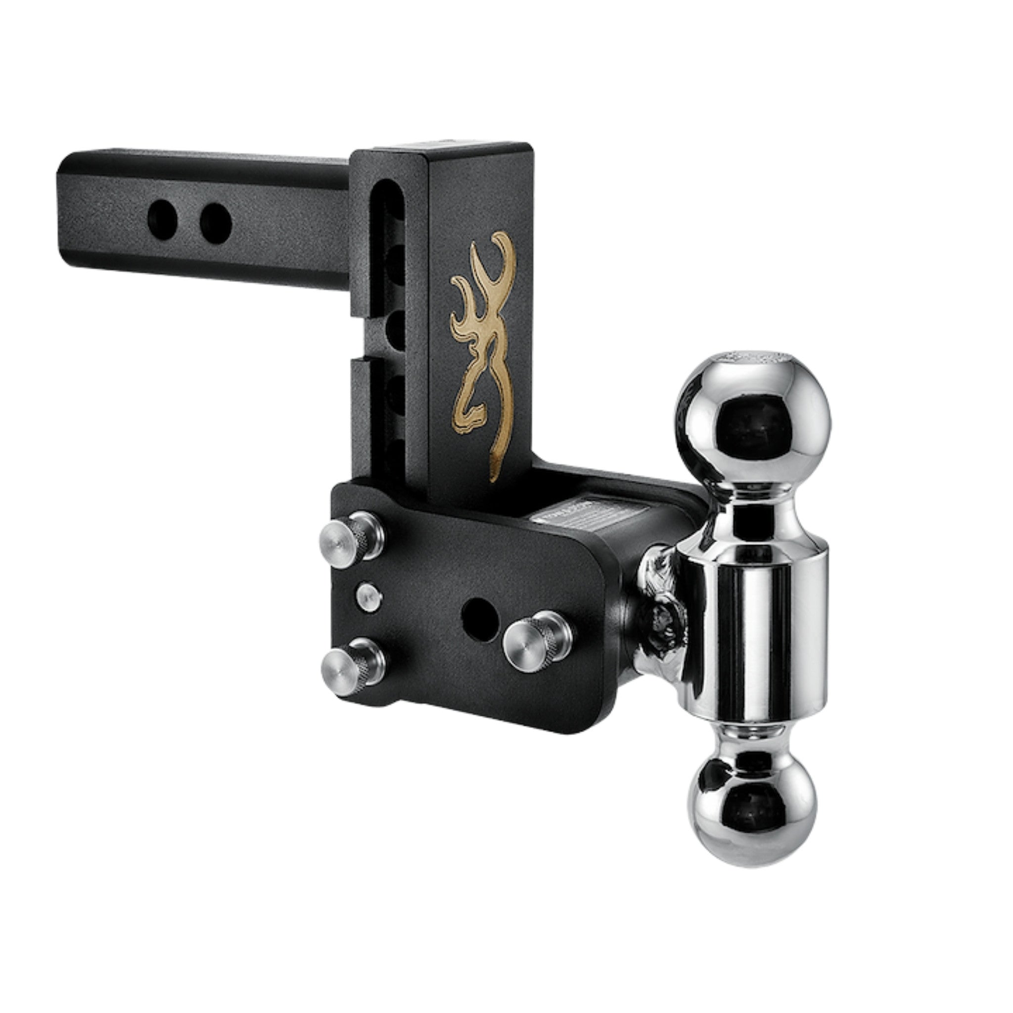 B&W Tow & Stow Dual-Ball Mount - 2 in. Shank - 5 in. Drop - 10,000 lb - Browning Edition - 2 in. / 2-5/16 in. Ball