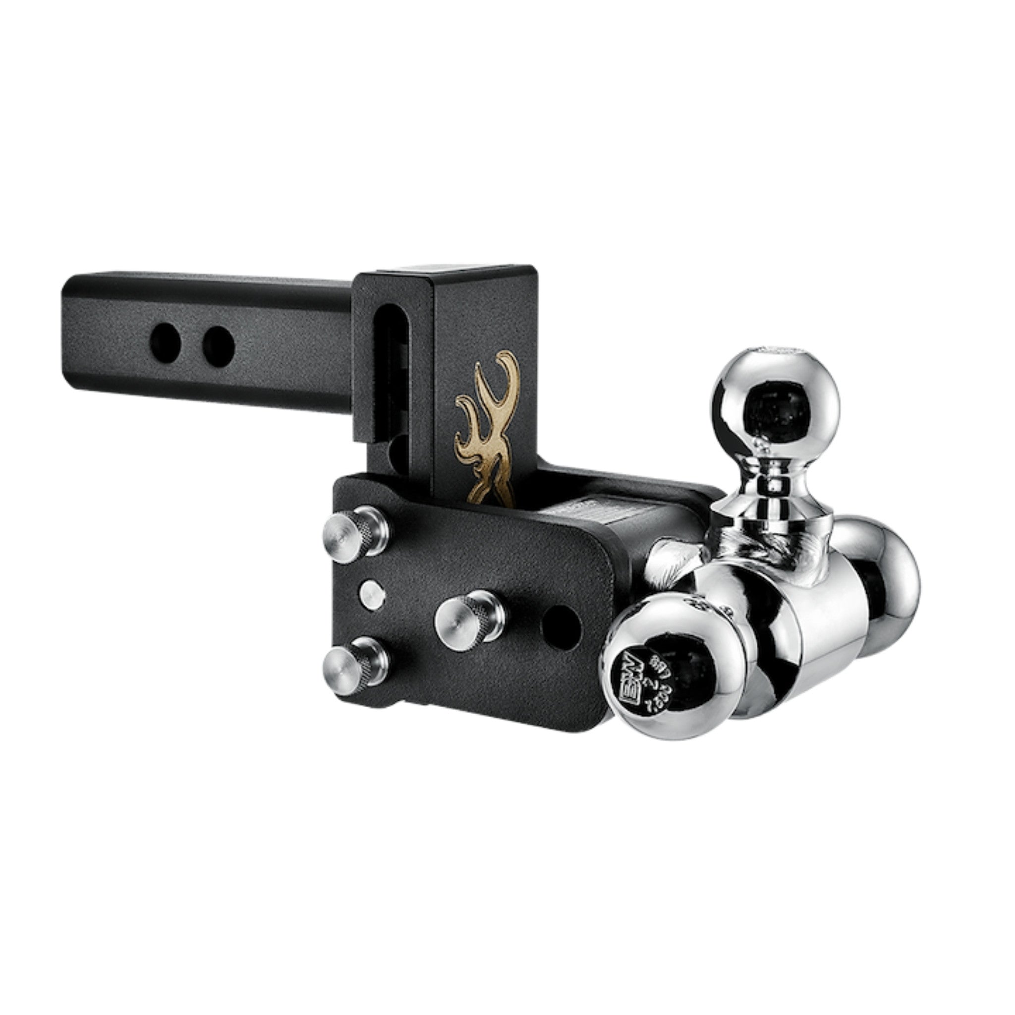 B&W Tow & Stow Tri-Ball Mount - 2 in. Shank - 3 in. Drop - 10,000 lb - Browning Edition - 1-7/8 in. / 2 in. / 2-5/16 in. Ball