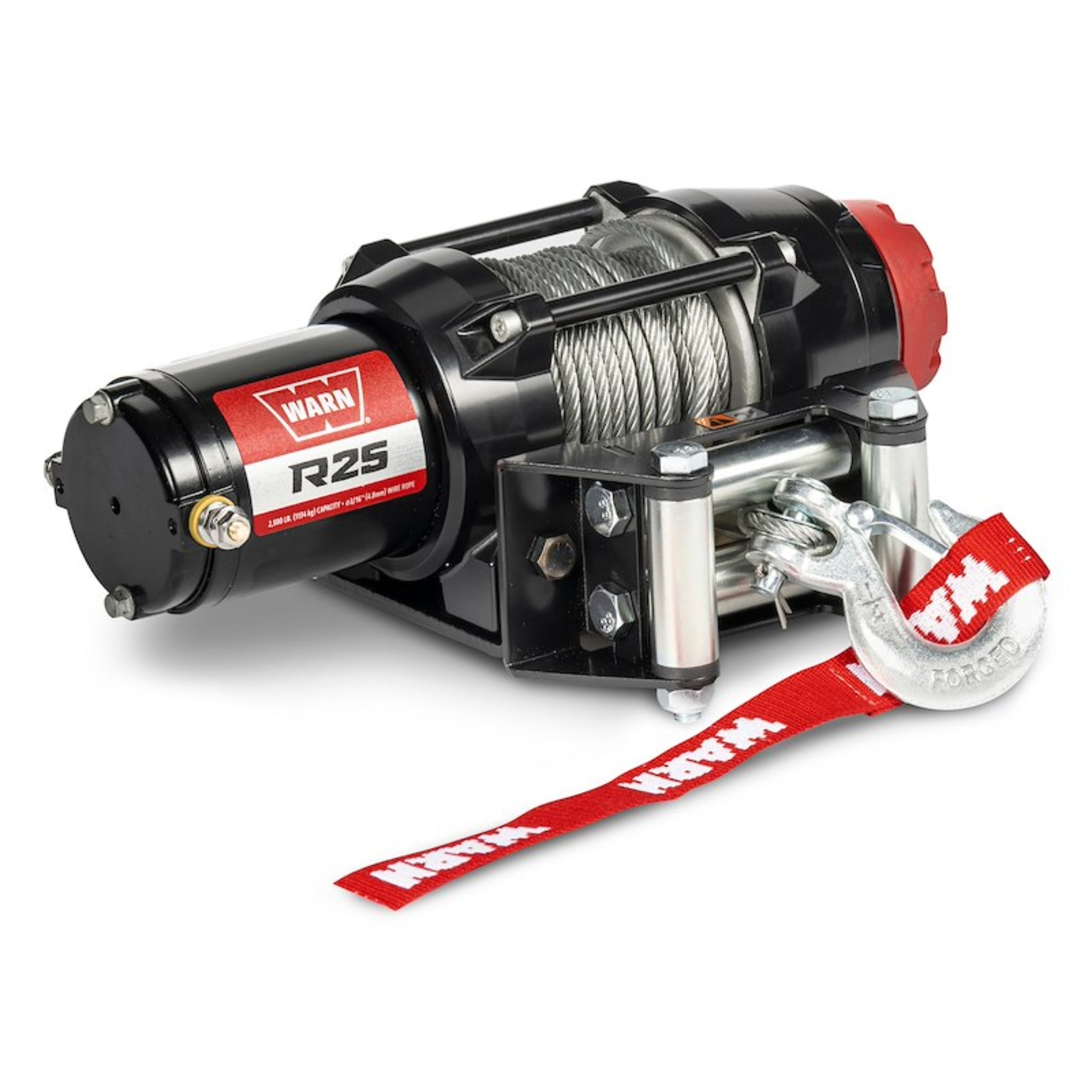 WARN R25 Wired Steel Rope Winch - 2,500 lb - 50 ft. Line